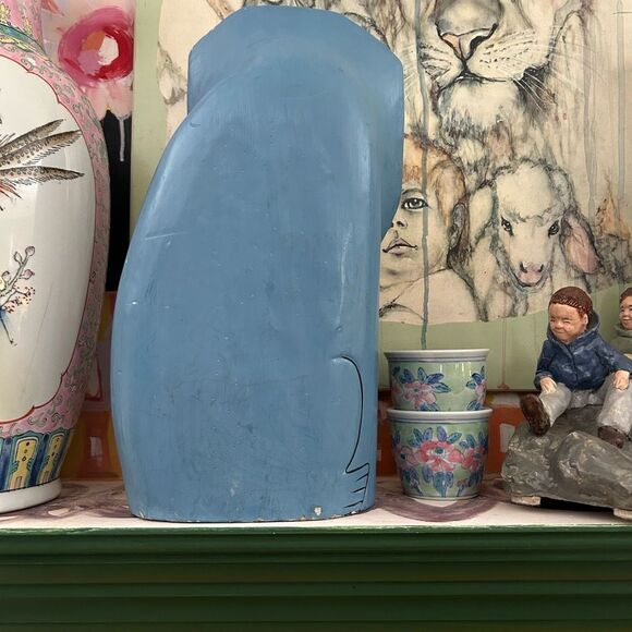 Indonesian Painted Wood Folk Art Lion Vintage - Picture 7 of 11